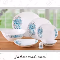 سرویس غذاخوری پارس اپال طرح مانیسا آبی کد 265