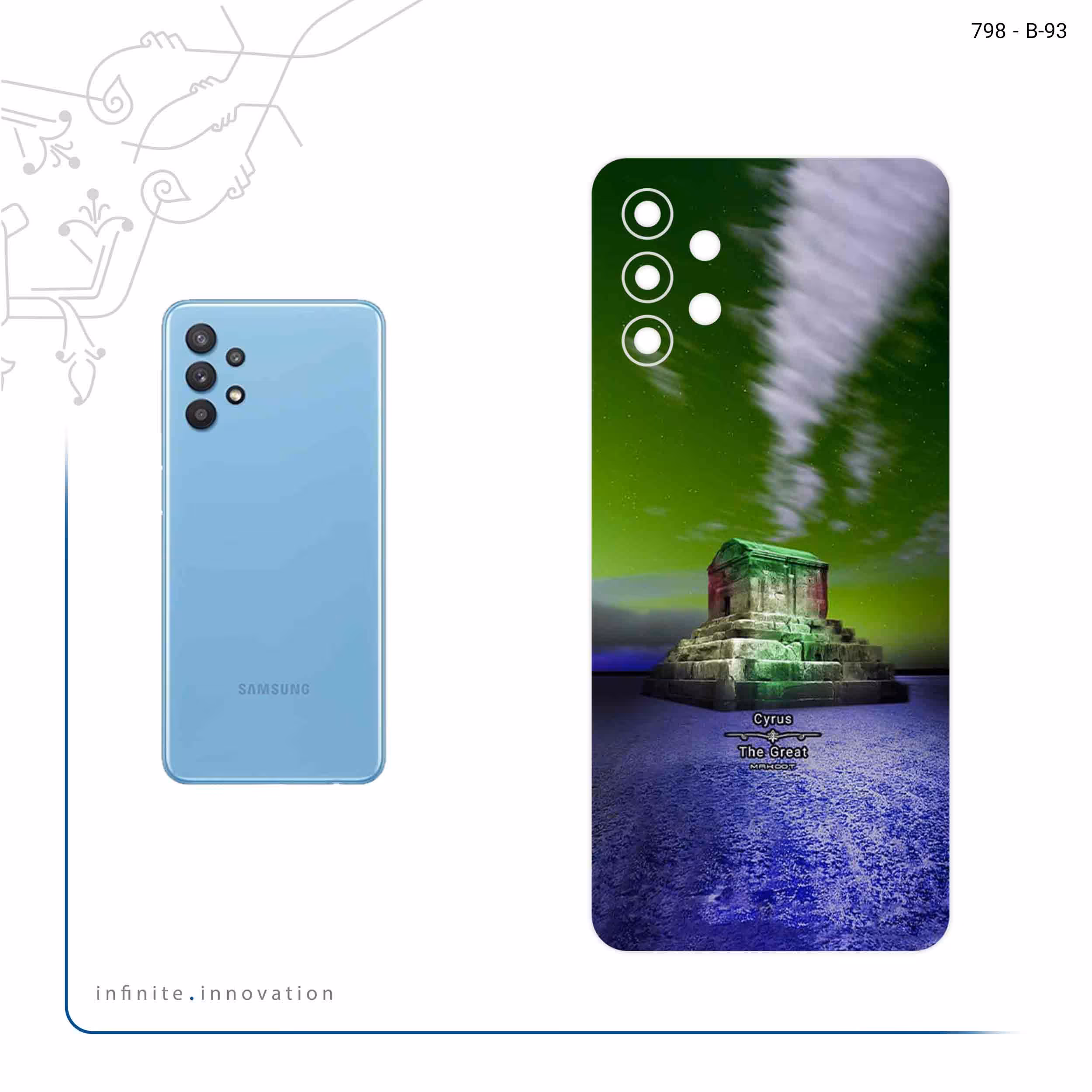 برچسب پوششی ماهوت مدل Tomb of Cyrus the Great مناسب برای گوشی موبایل سامسونگ Galaxy M32 5G