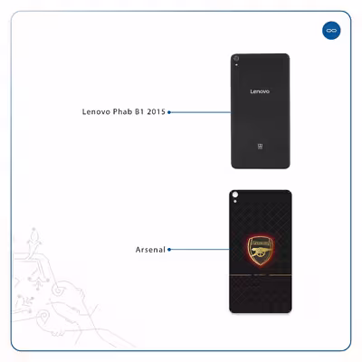 برچسب پوششی ماهوت مدل Arsenal مناسب برای تبلت لنوو Phab B1 2015