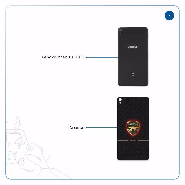برچسب پوششی ماهوت مدل Arsenal مناسب برای تبلت لنوو Phab B1 2015