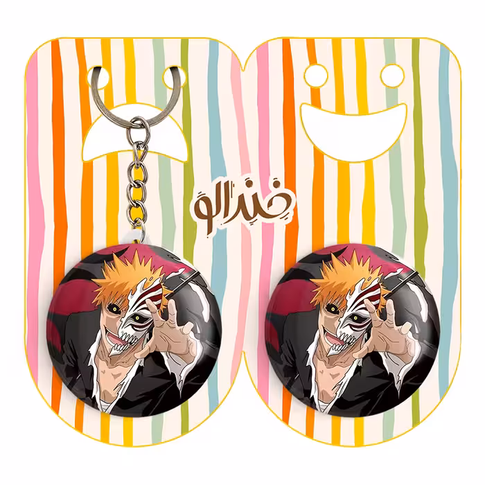 پیکسل خندالو مدل ایچیگو کوروساکی انیمه بلیچ کد 4948 به همراه جاکلیدی