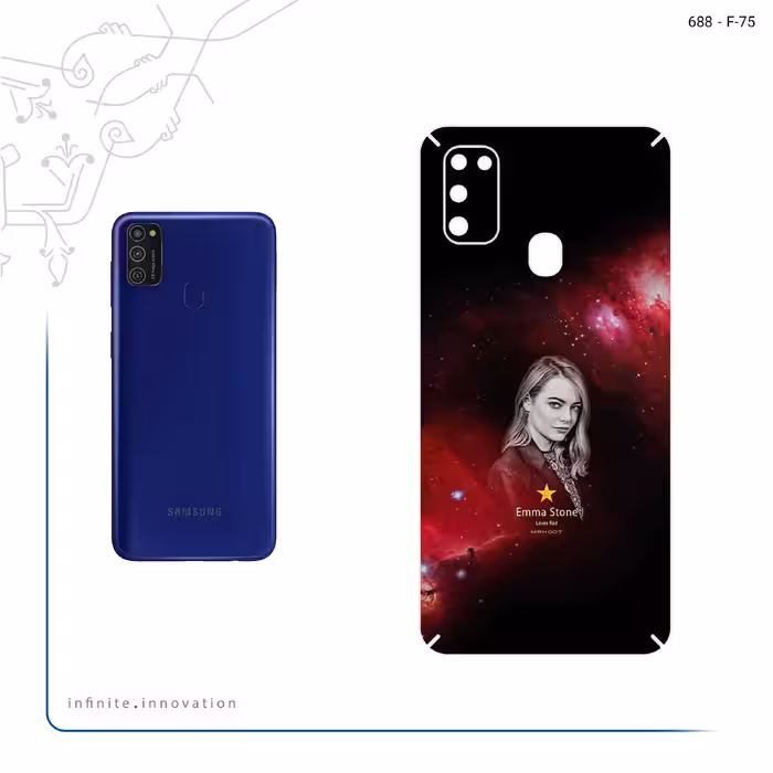 برچسب پوششی ماهوت مدل Emma Stone مناسب برای گوشی موبایل سامسونگ Galaxy M21