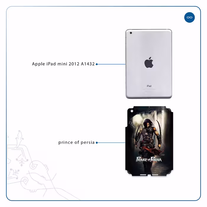 برچسب پوششی ماهوت مدل Prince of Persia مناسب برای تبلت اپل iPad mini 2012 A1432