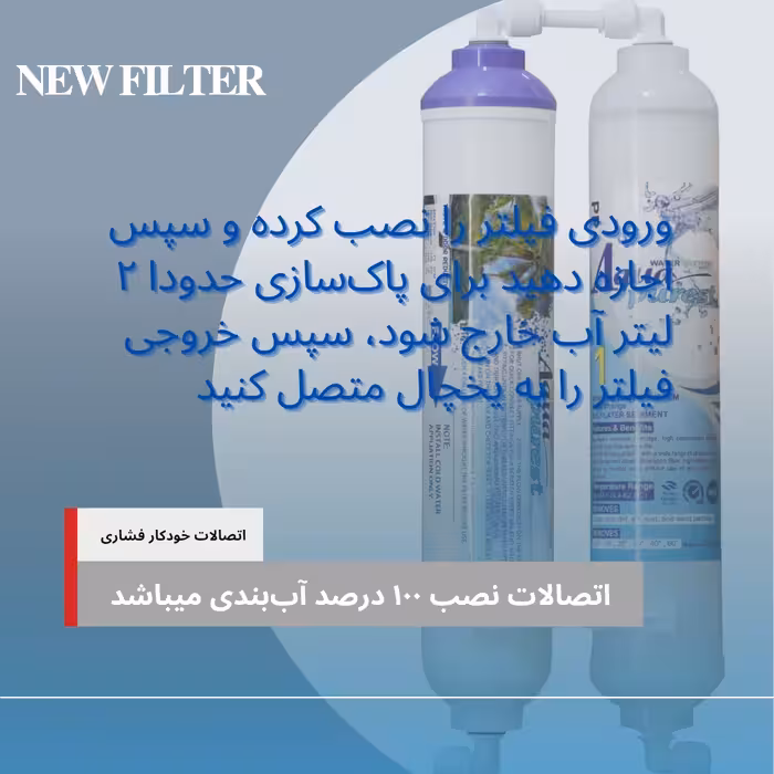 فیلتر تصفیه آب یخچال و فریزر آکوا پیورست مدل ALKALINE-PP 2500G مجموعه 8 عددی