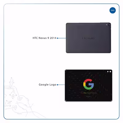 برچسب پوششی ماهوت مدل Google-Logo مناسب برای تبلت اچ تی سی Nexus 9 2014