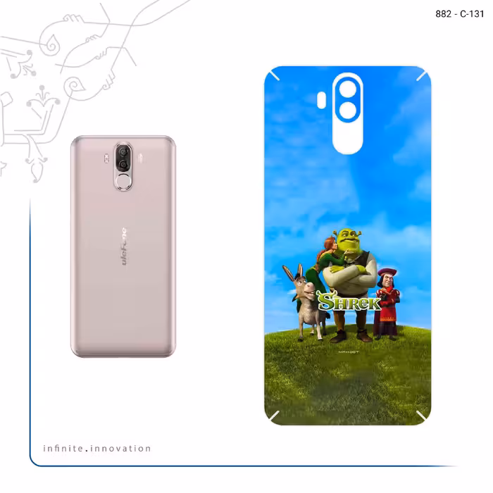 برچسب پوششی ماهوت مدل Shrek مناسب برای گوشی موبایل یولفون Power 3S