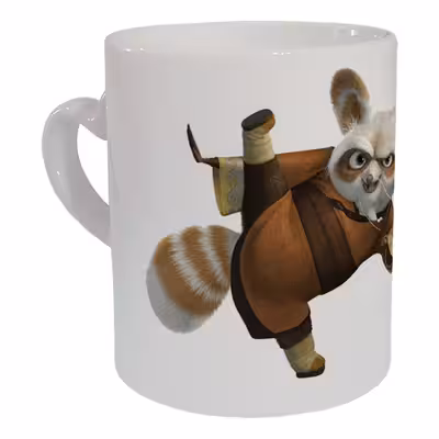 ماگ مدل دسته قلبی طرح پاندا کنگ فو کار کد 56