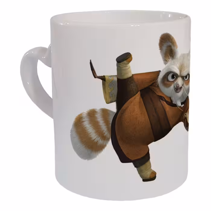 ماگ مدل دسته قلبی طرح پاندا کنگ فو کار کد 56