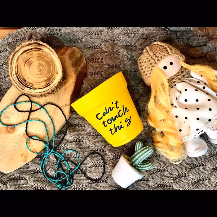 گلدان سفالی مدل threee cant کد 3