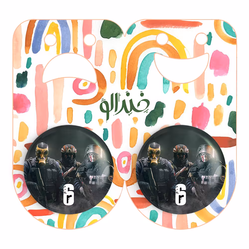 پیکسل خندالو مدل رینبو سیکس Rainbow Six کد 10314 به همراه مگنت