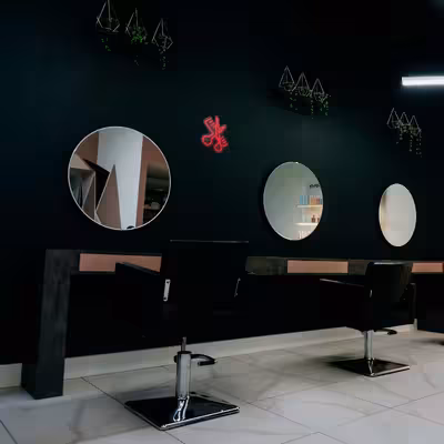 چراغ دیواری نئون دیزاین طرح Barber_RD