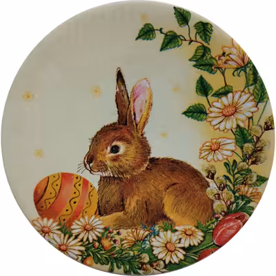 بشقاب دیوارکوب سفالی مدل نوروز کد 8