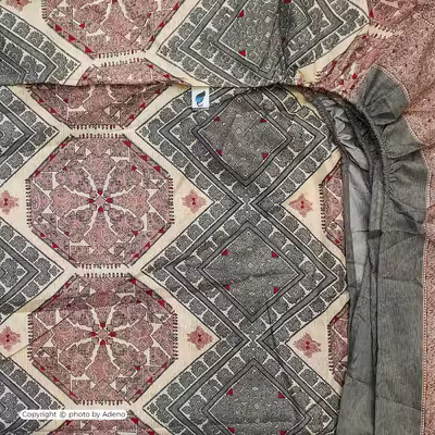 ملحفه آدنو مدل هریس کد CH66 دونفره سایز 160x200 سانتی متر