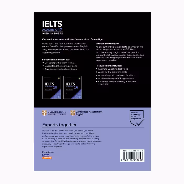 کتاب Cambridge IELTS 17 Academic اثر جمعی از نویسندگان انتشارات دانشگاه کمبریج