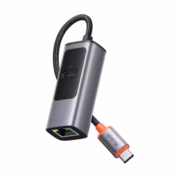 مبدل USB-C به LAN مک دودو مدل 1000Mbps HU-0680 