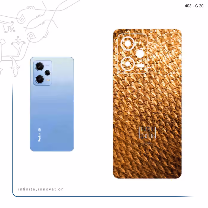برچسب پوششی ماهوت مدل Fish Skin مناسب برای گوشی موبایل شیائومی Redmi Note 12 Pro