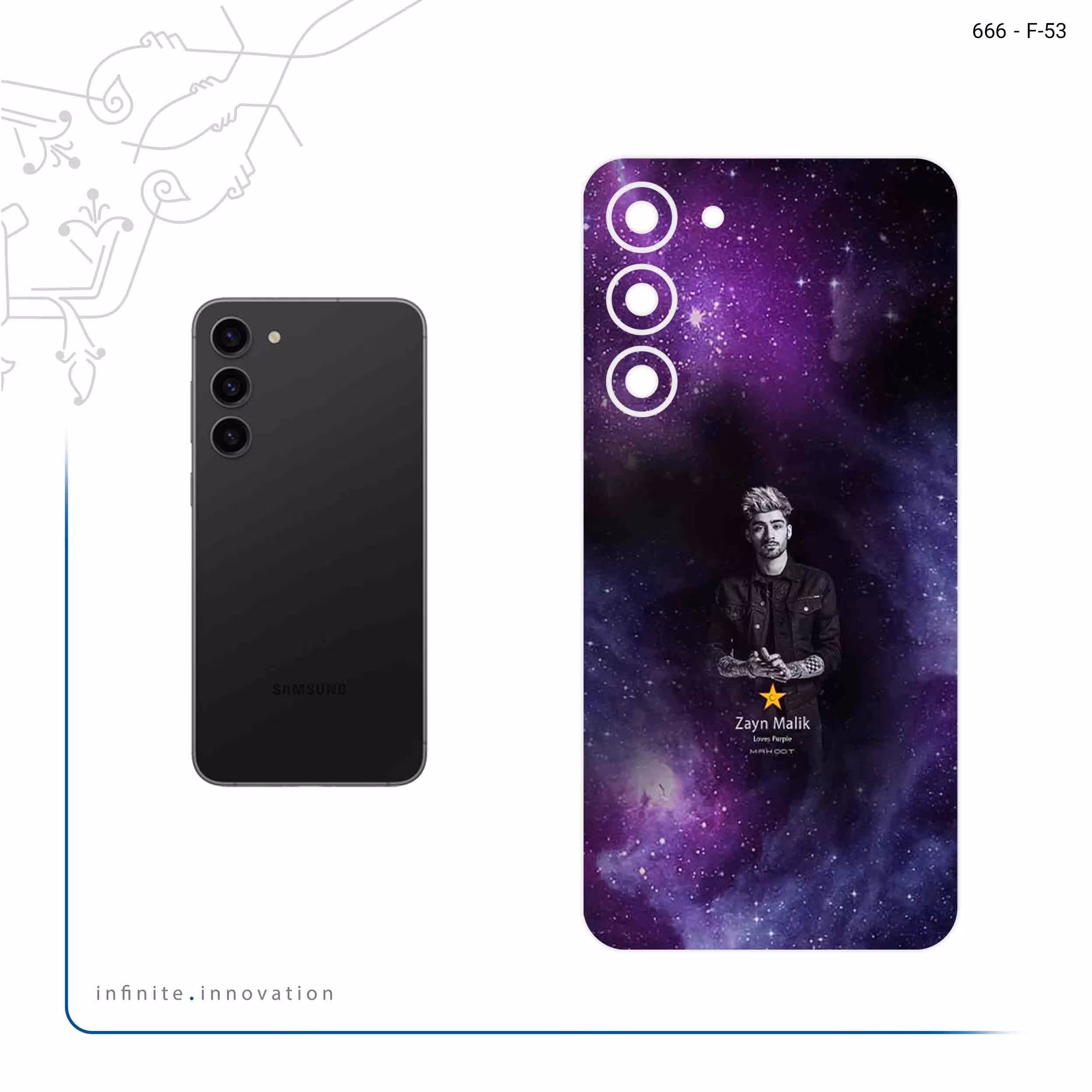 برچسب پوششی ماهوت مدل Zayn Malik مناسب برای گوشی موبایل سامسونگ Galaxy S23 Plus