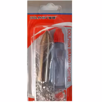 فندک دلفین مدل کبریتی زنجیر دار کد DKD-755