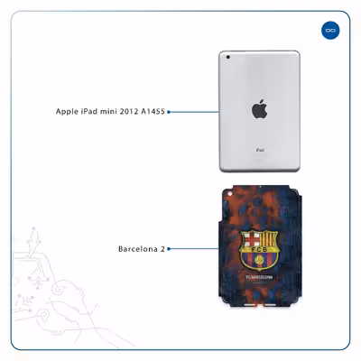 برچسب پوششی ماهوت مدل BARCELONA-2 مناسب برای تبلت اپل iPad mini 2012 A1455