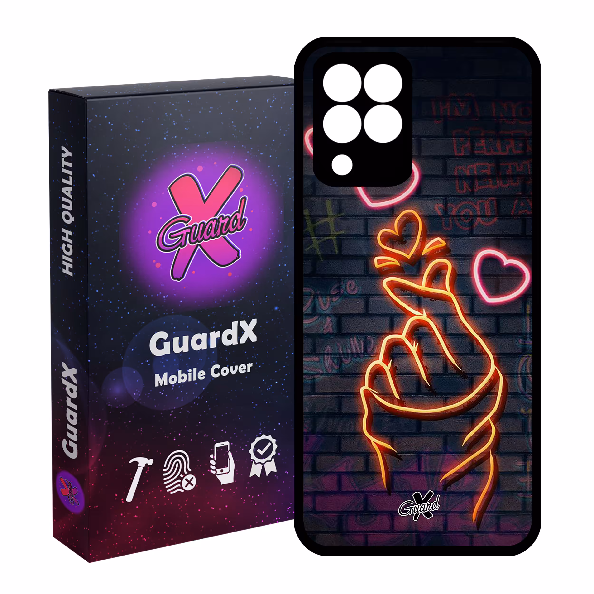 کاور گارد ایکس طرح Love مدل Glass10022 مناسب برای گوشی موبایل سامسونگ Galaxy M33/M33 5G