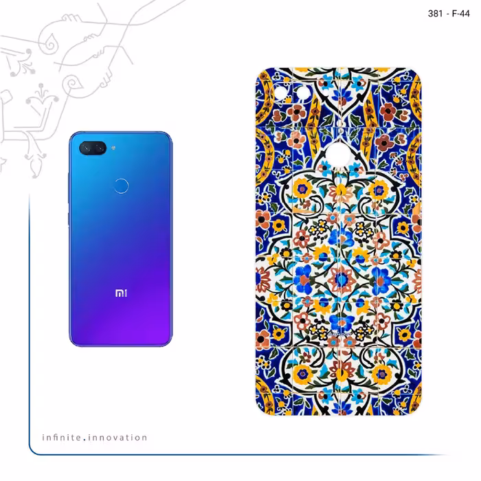 برچسب پوششی ماهوت مدل Iran Tile 12 مناسب برای گوشی موبایل شیائومی Mi 8 Lite