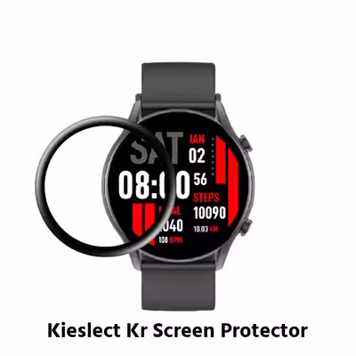 	 محافظ صفحه نمایش بادیگارد مدل PMMA مناسب برای ساعت هوشمند کیسلکت Calling Watch KR بسته 2 عددی