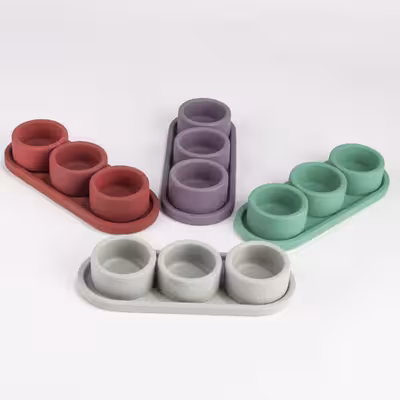 سیلیکون قالب گیری مدل ظرف گرد کد 1512