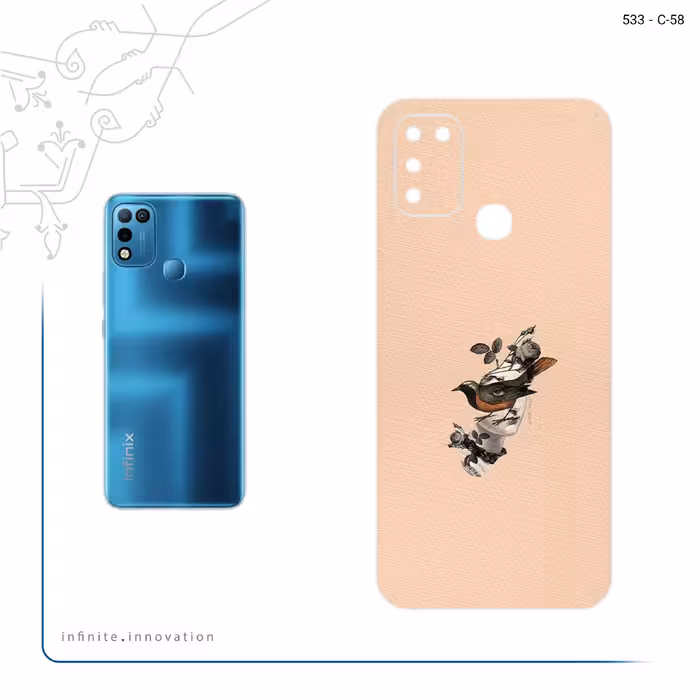 برچسب پوششی ماهوت مدل Collage of surreal Portrait of Women 2 مناسب برای گوشی موبایل اینفینیکس Hot 10 Play