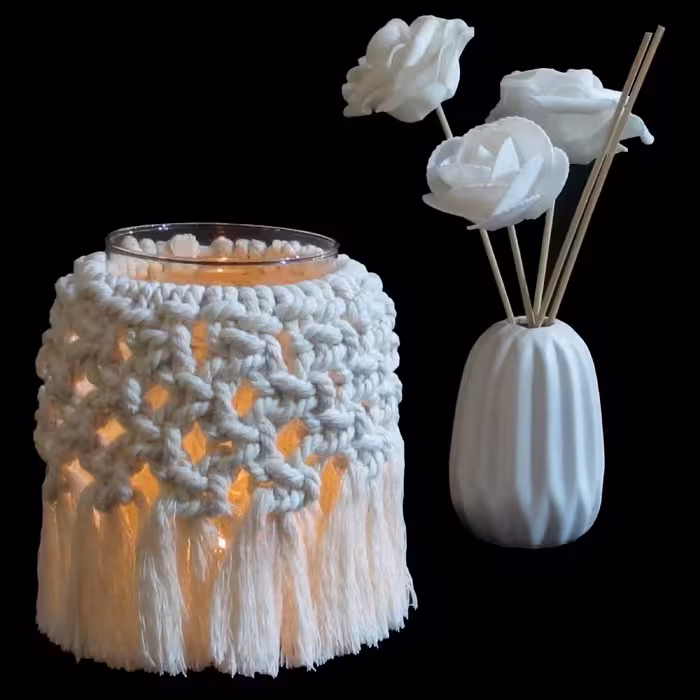 جاشمعی بافتنی مدل ویولت