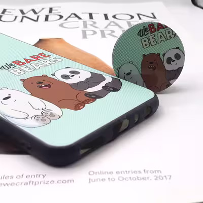 کاور لاین کینگ مدل 3bear مناسب برای گوشی موبایل سامسونگ Galaxy A42 به همراه پایه نگهدارنده