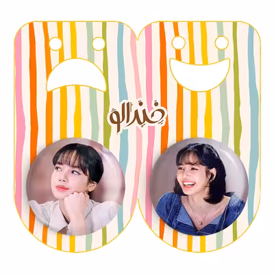 پیکسل خندالو مدل لیسا بلک پینک کد 36333634 مجموعه 2 عددی