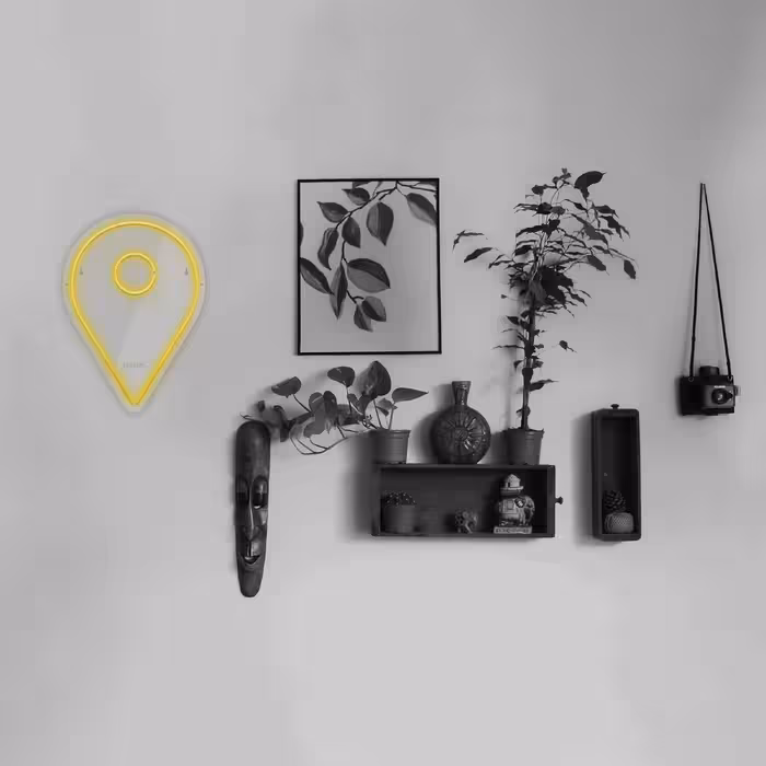 چراغ دیواری نئون دیزاین طرح Location_YL