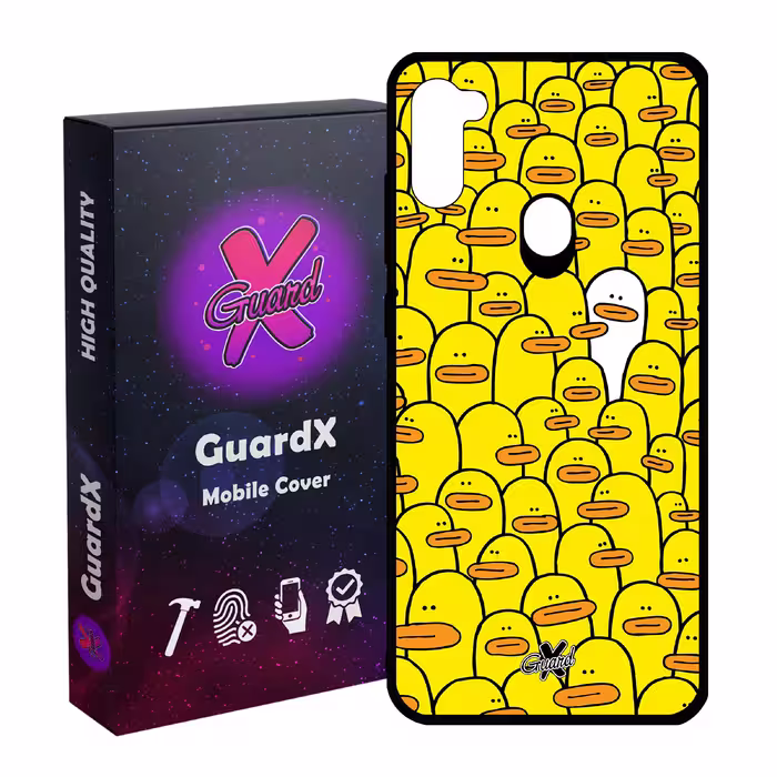کاور گارد ایکس طرح اردک مدل Glass10361 مناسب برای گوشی موبایل سامسونگ Galaxy A11