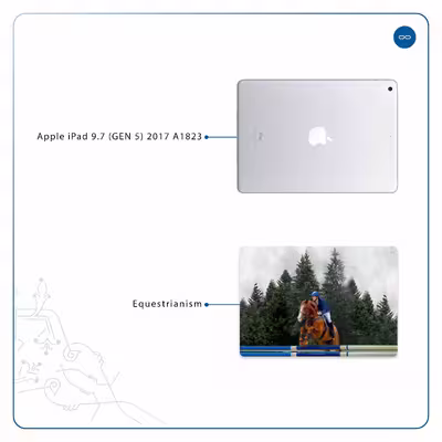 برچسب پوششی ماهوت مدل Equestrianism مناسب برای تبلت اپل iPad 9.7 (GEN 5) 2017 A1823
