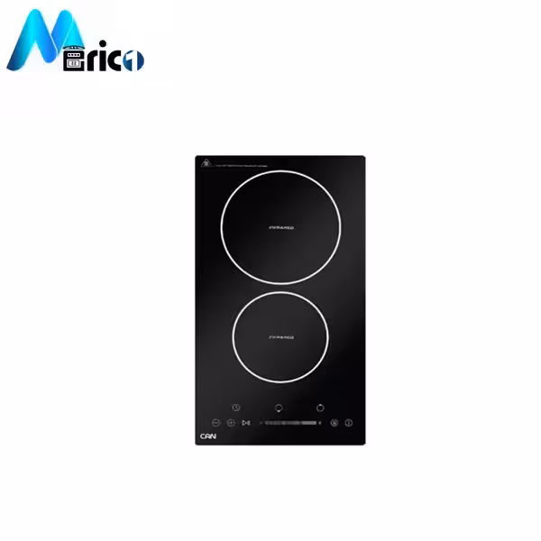 صفحه برقی کن کد CD2003 دو شعله شیشه مشکی