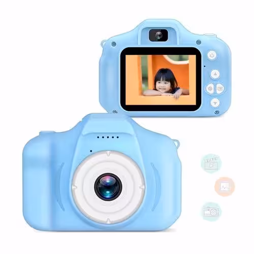 دوربین عکاسی دیجیتال 1201 (رنگ‌های آبی و صورتی)