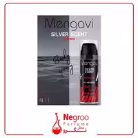 اسپری بدن مردانه Mengavi مدل SILVER SCENT