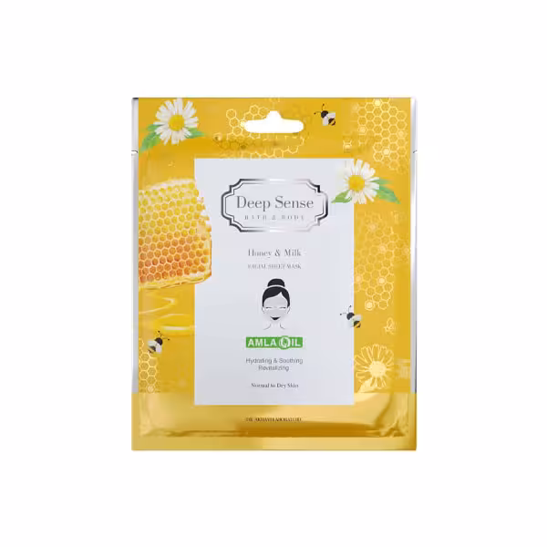 ماسک صورت نقابی شیر عسل پوست نرمال تا خشک دیپ سنس
