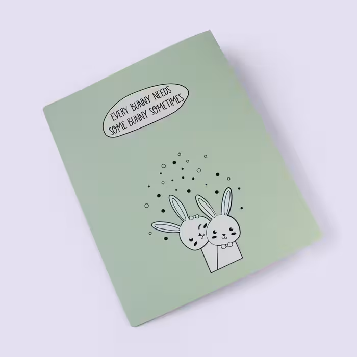 کلاسور 4 حلقه خرگوشی سبز پاستلی پاپکو (PAPCO)