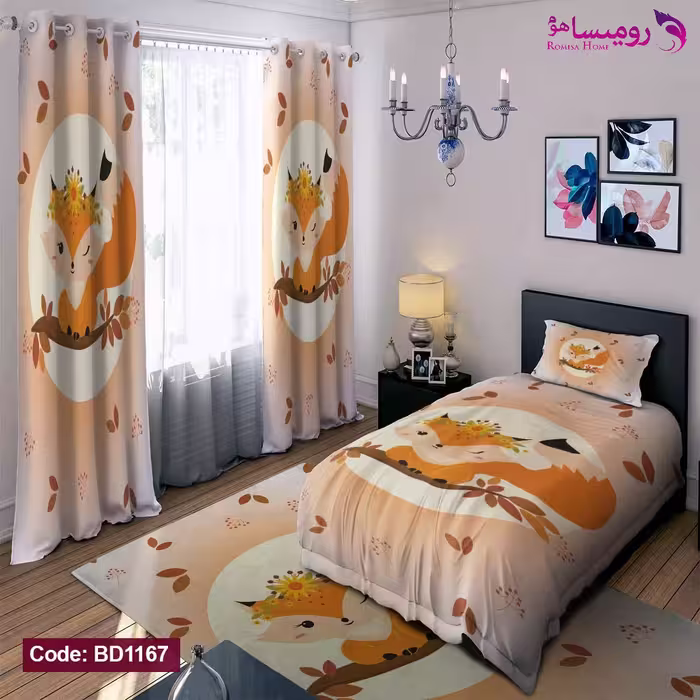 قیمت و خرید روختی طرح روباه یک نفره برند دکو کد BD1167