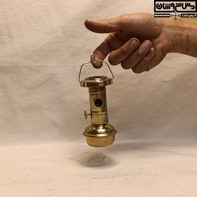 والر نفتی چراغ علائدین برنجی کوچک دستساز مدل دهه 60