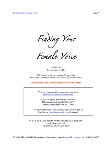 خرید و دانلود نسخه کامل کتاب Finding Your Female Voice