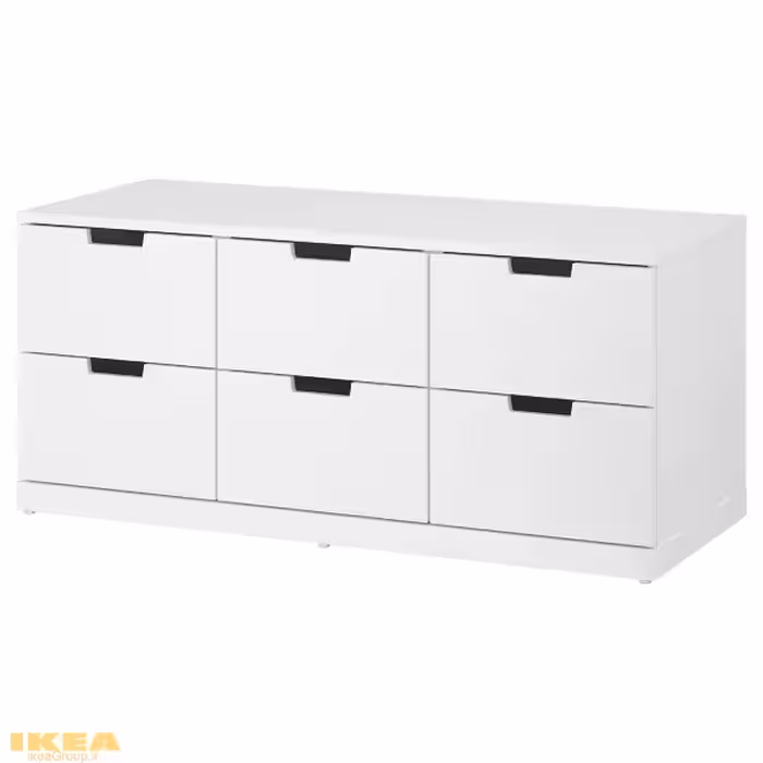 دراور 6 کشوی مدل NORDLI | برند ایکیا | ارسال 15 الی 20 روز کاری