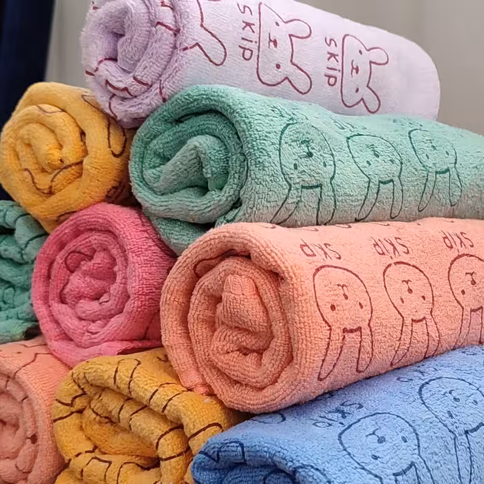 پک دو عددی دستمال نانو خرگوشی ابعاد 30 در 30