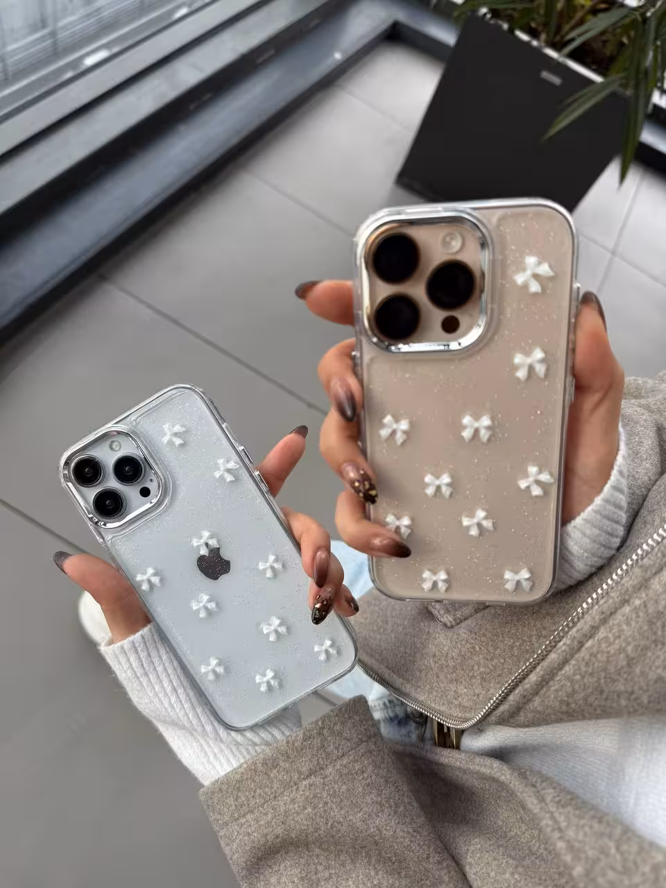 قاب شاین پاپیون سفید اکلیلی