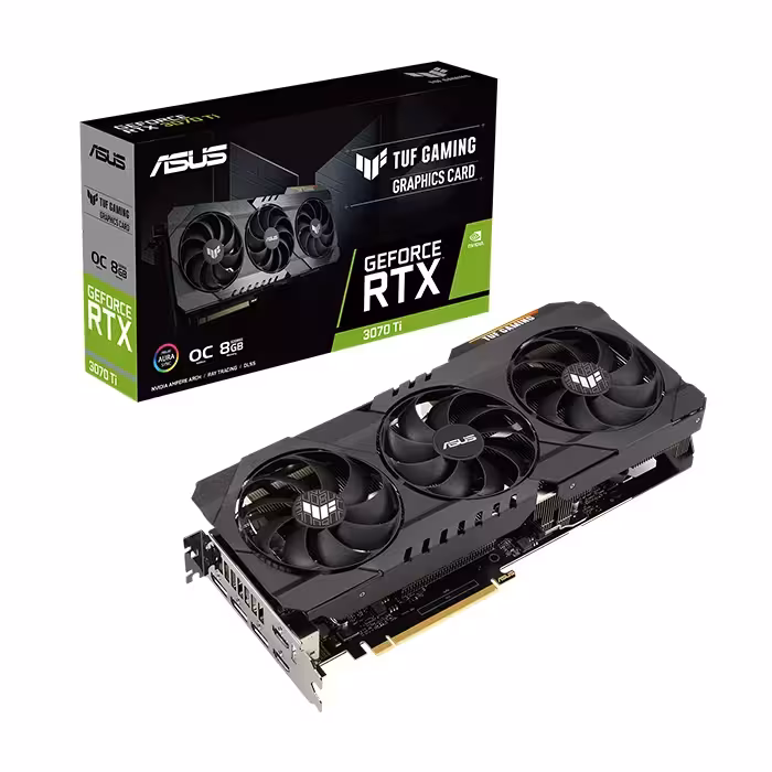 کارت گرافیک ایسوس TUF Gaming GeForce RTX 3070 TI OC Edition 8GB