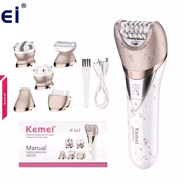 اپیلاتور کیمی مدل km-7115 6in1