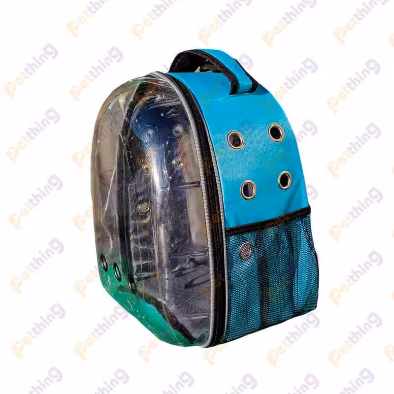 کیف حمل سگ و گربه مدل فضایی آبی آسمانی