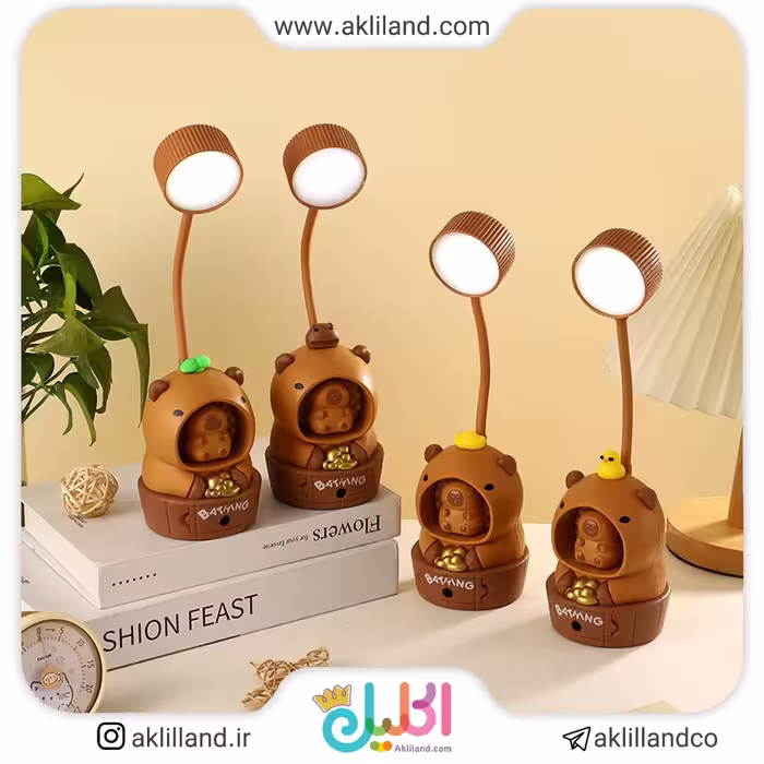 چراغ مطالعه و مداد تراش سگ آبی