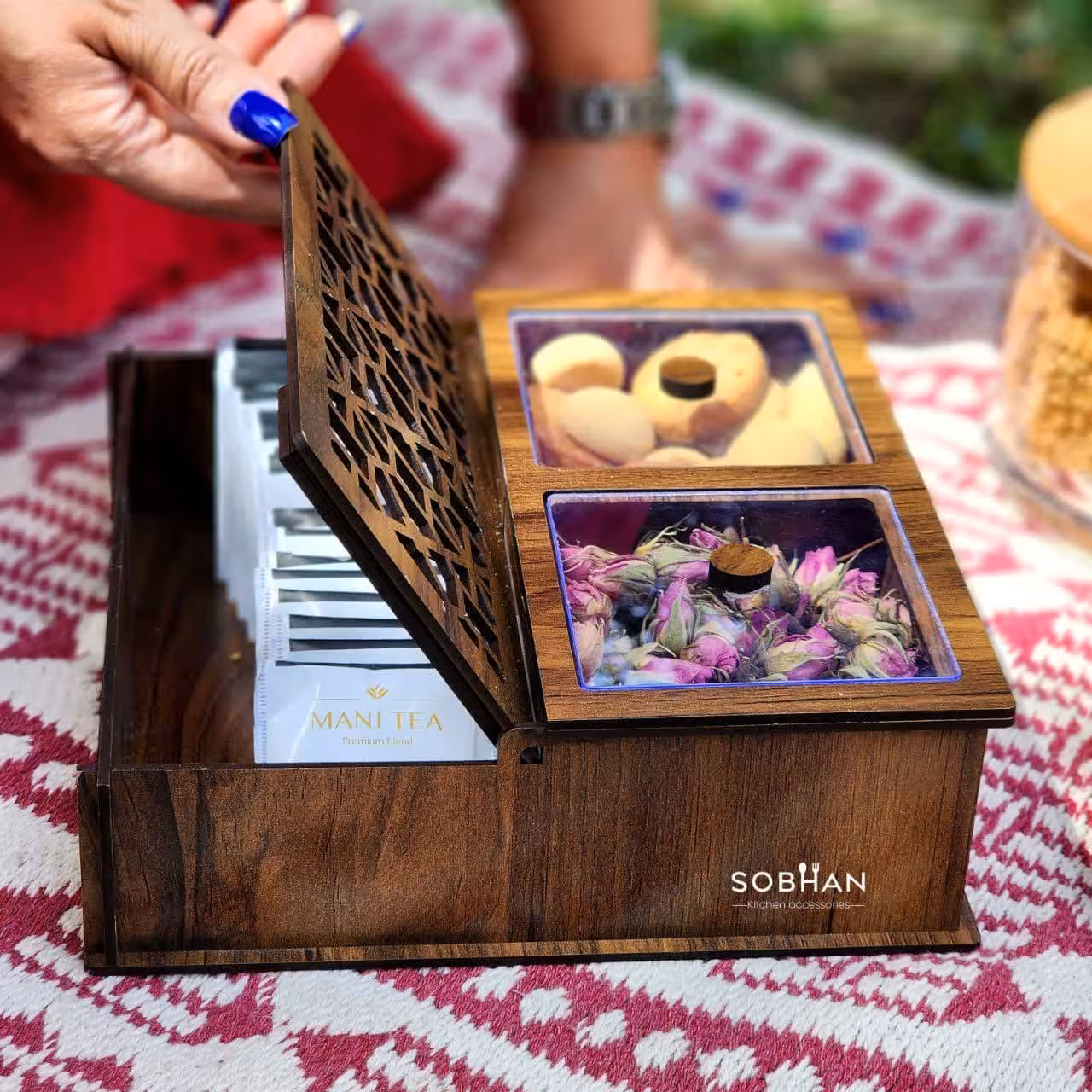 جعبه تیبگ 3 خانه درب توری